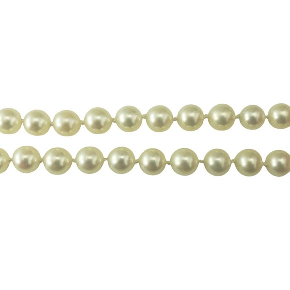 Akoya Cultured Pearl Necklace with 14K Yellow Gold Closure #19461 - Picture 7 of 12